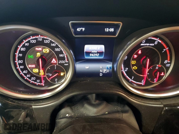 2017 Mercedes-Benz GLS with VIN 4JGDF7FE0HA978513, listed as a Copart auction lot 43703755 with 94,292 mi miles and Salvage Title. Bid and sale history available at carsss.com. Image 9.