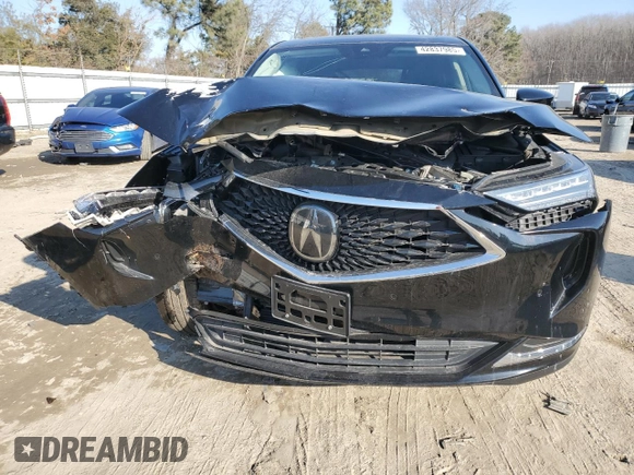 2022 Acura MDX w/Technology Package with VIN 5J8YE1H49NL037704, listed as a Copart auction lot 42837985 with 23,331 mi miles and Salvage Title. Bid and sale history available at carsss.com. Image 5.