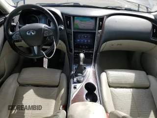 2015 Infiniti Q50 Premium with VIN JN1BV7AR7FM392009, listed as a Copart auction lot 55526505 with 110,884 mi miles and Salvage title. Bid and sale history available at DreamBid. Image 8.