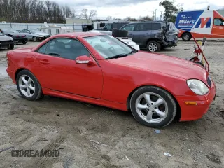 2003 Mercedes-Benz SLK-Class 3.2L with VIN WDBKK65F23F285707, listed as a Copart auction lot 45832504 with 29,743 mi miles and Clean Title. Bid and sale history available at carsss.com. Image 4.