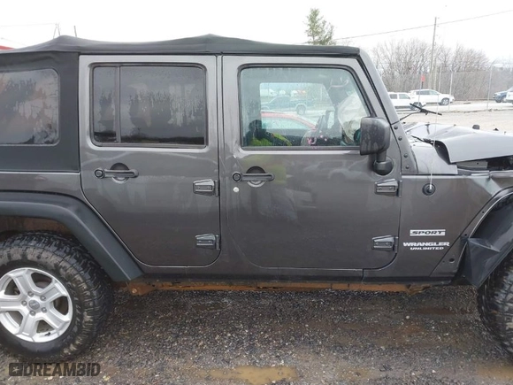 2017 Jeep Wrangler Unlimited Sport with VIN 1C4BJWDG9HL567219, listed as a IAAI auction lot 41546352 with NaN miles. Bid and sale history available at carsss.com. Image 14.