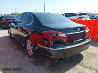 2013 Hyundai Genesis 3.8L with VIN KMHGC4DD9DU239485, listed as a IAAI auction lot 41930475 with 309,349 mi miles. Bid and sale history available at carsss.com. Image 3.