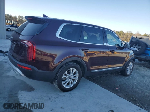 2022 Kia Telluride LX z VIN 5XYP24HC2NG263901, wystawiony jako Copart lot #41404435 z przebiegiem 74 086 mil mil oraz Szkoda całkowita • Salvage title. Historia ofert i sprzedaży dostępna na DreamBid. Obrazek 3.