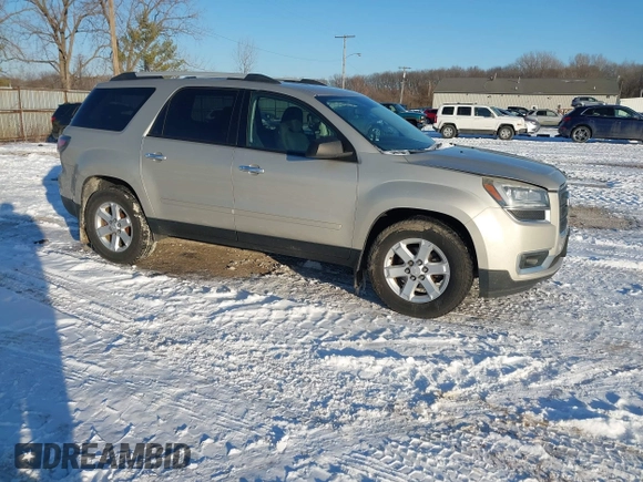 2016 GMC Acadia SLE with VIN 1GKKRPKD4GJ231189, listed as a IAAI auction lot 41299695 with 108,894 mi miles. Bid and sale history available at carsss.com. Image 1.