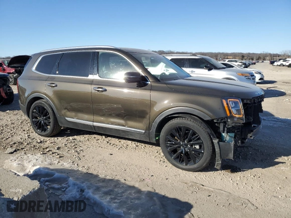 2020 Kia Telluride SX with VIN 5XYP5DHC3LG030971, listed as a Copart auction lot 89053025 with 147,481 mi miles and Salvage Title. Bid and sale history available at DreamBid. Image 4.