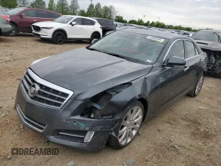 2014 Cadillac ATS Premium with VIN 1G6AE5SX4E0170188, listed as a Copart auction lot 52098204 with 141,734 mi miles and Salvage Title. Bid and sale history available at carsss.com. Image 1.