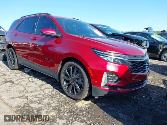 2023 Chevrolet Equinox RS with VIN 3GNAXMEG3PS153365, listed as a IAAI auction lot 42046883 with 72,191 mi miles and . Bid and sale history available at DreamBid. Image 1.
