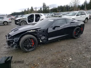 2018 Chevrolet Corvette Z51 1LT with VIN 1G1YG2D71J5106441, listed as a Copart auction lot 47322195 with 15,772 mi miles and Salvage Title. Bid and sale history available at carsss.com. Image 1.