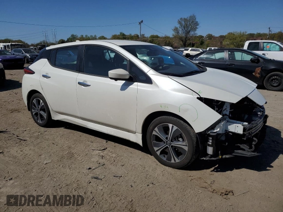2022 Nissan LEAF SV Plus with VIN 1N4BZ1CV7NC552764, listed as a Copart auction lot 53708515 with 25,294 mi miles and Salvage title. Bid and sale history available at DreamBid. Image 4.