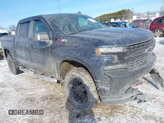 2022 Chevrolet Silverado 1500 LT Trail Boss with VIN 1GCPYFED0NZ217749, listed as a IAAI auction lot 41259033 with 29,514 mi miles and . Bid and sale history available at DreamBid. Image 1.