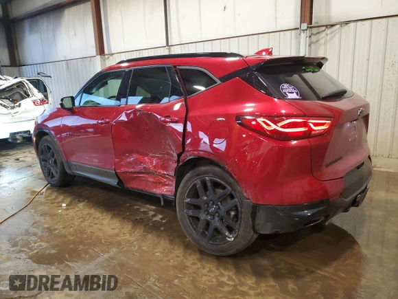 2023 Chevrolet Blazer RS z VIN 3GNKBKRS9PS196873, wystawiony jako Copart lot #63096515 z przebiegiem 37 142 mil mil oraz Szkoda całkowita • Salvage title. Historia ofert i sprzedaży dostępna na DreamBid. Obrazek 2.