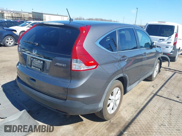 2014 Honda CR-V EX with VIN 2HKRM4H55EH704935, listed as a IAAI auction lot 41804349 with 135,642 mi miles and . Bid and sale history available at carsss.com. Image 4.