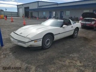 1985 Chevrolet Corvette with VIN 1G1YY0787F5127615, listed as a Copart auction lot 74556024 with 77,860 mi miles and Non Repairable. Bid and sale history available at carsss.com. Image 1.
