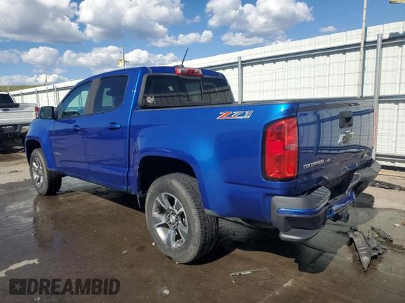 2020 Chevrolet Colorado 4WD Z71 with VIN 1GCGTDEN5L1104824, listed as a Copart auction lot 55125315 with 96,805 mi miles and Salvage title. Bid and sale history available at DreamBid. Image 2.