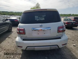 2018 Nissan Armada Platinum with VIN JN8AY2NE8J9732438, listed as a Copart auction lot 56233785 with 122,870 mi miles and Salvage title. Bid and sale history available at DreamBid. Image 6.