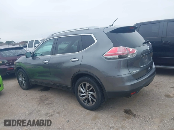 2015 Nissan Rogue SL with VIN 5N1AT2MT9FC875950, listed as a IAAI auction lot 41621949 with 107,605 mi miles. Bid and sale history available at carsss.com. Image 14.