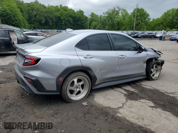 2023 Subaru WRX Premium with VIN JF1VBAF61P9809987, listed as a Copart auction lot 58935475 with 19,217 mi miles and Salvage title. Bid and sale history available at DreamBid. Image 3.