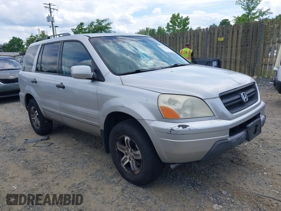 2005 Honda Pilot EX-L with VIN 5FNYF18625B062816, listed as a IAAI auction lot 42221428 with 258,651 mi miles and . Bid and sale history available at DreamBid. Image 1.