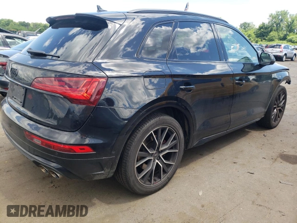 2022 Audi SQ5 Prestige with VIN WA1C4AFY1N2030814, listed as a Copart auction lot 60166714 with 35,197 mi miles and Salvage Title. Bid and sale history available at carsss.com. Image 3.