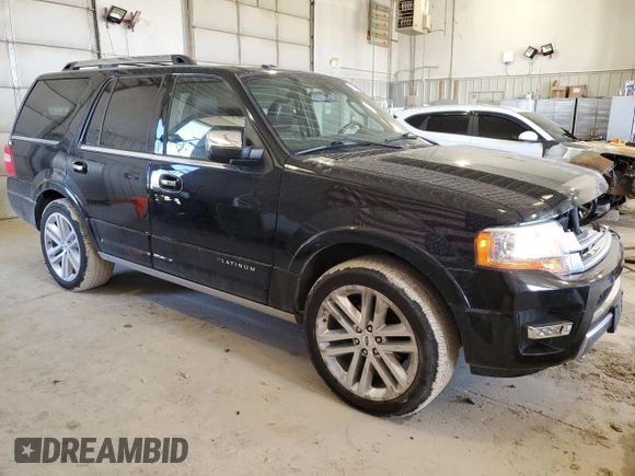 2016 Ford Expedition Platinum with VIN 1FMJU1MT2GEF22723, listed as a Copart auction lot 48107465 with 99,877 mi miles and Salvage title. Bid and sale history available at DreamBid. Image 4.