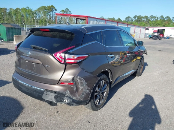 2016 Nissan Murano S with VIN 5N1AZ2MGXGN128770, listed as a IAAI auction lot 41952583 with 147,646 mi miles. Bid and sale history available at carsss.com. Image 4.