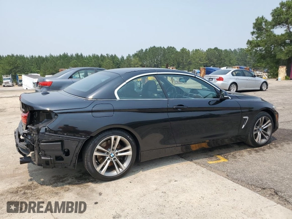 2015 BMW 4 Series 435i with VIN WBA3T3C53F5A40517, listed as a Copart auction lot 58792675 with 77,933 mi miles and Salvage title. Bid and sale history available at DreamBid. Image 3.