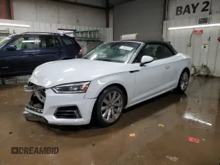 2018 Audi A5 Cabriolet Premium Plus z VIN WAUYNGF55JN012145, wystawiony jako Copart lot #77514313 z przebiegiem 16 253 mil mil oraz Szkoda całkowita • Salvage title. Historia ofert i sprzedaży dostępna na DreamBid. Obrazek 1.