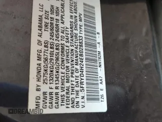 2014 Acura MDX z VIN 5FRYD4H24EB028833, wystawiony jako Copart lot #54257205 z przebiegiem 100 103 mil mil oraz Szkoda całkowita • Salvage title. Historia ofert i sprzedaży dostępna na DreamBid. Obrazek 12.