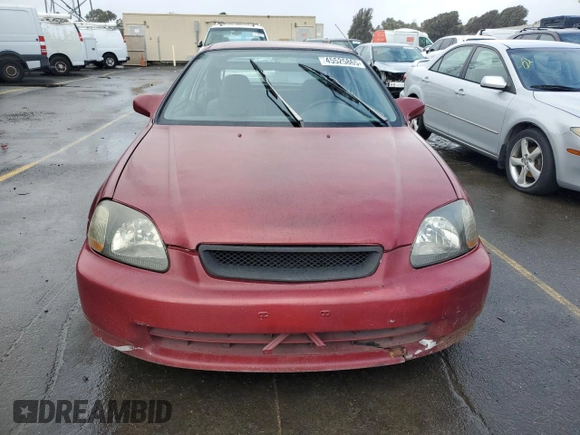 1998 Honda Civic CX with VIN 2HGEJ6327WH100766, listed as a Copart auction lot 45525865 with 265,388 mi miles and Salvage Title. Bid and sale history available at carsss.com. Image 5.