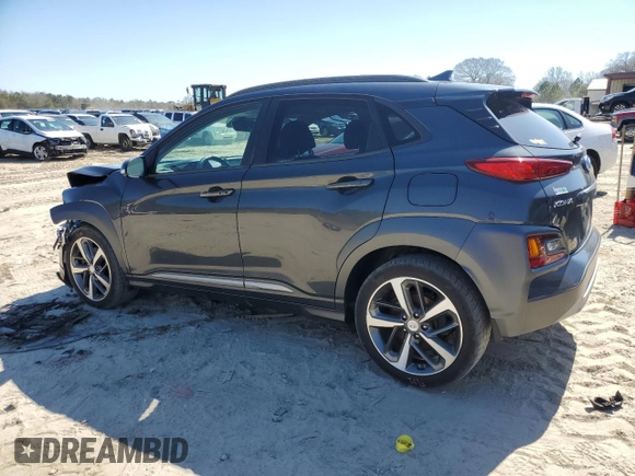 2019 Hyundai Kona Limited with VIN KM8K3CA50KU387412, listed as a Copart auction lot 50566095 with 124,779 mi miles and Salvage Title. Bid and sale history available at carsss.com. Image 2.