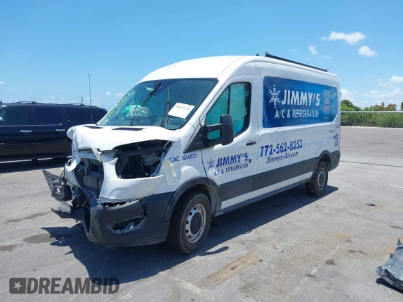 2023 Ford Transit Cargo with VIN 1FTBR1C82PKA26720, listed as a IAAI auction lot 39437379 with Not provided miles and . Bid and sale history available at DreamBid. Image 2.