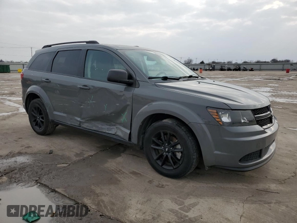 2020 Dodge Journey SE Value with VIN 3C4PDCABXLT273474, listed as a Copart auction lot 47037785 with 94,181 mi miles and Salvage Title. Bid and sale history available at carsss.com. Image 4.