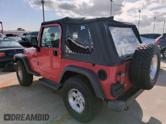 2006 Jeep Wrangler Sport with VIN 1J4FA49S06P718273, listed as a Copart auction lot 74676564 with 0 mi miles and Salvage Title. Bid and sale history available at carsss.com. Image 2.