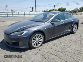 2016 Tesla Model S 90D with VIN 5YJSA1E23GF150718, listed as a Copart auction lot 58328045 with 171,496 mi miles and Salvage title. Bid and sale history available at DreamBid. Image 1.