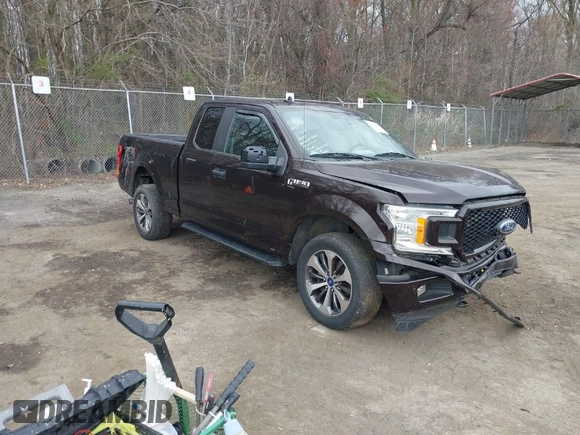 2020 Ford F-150 XL with VIN 1FTEX1EP9LKD59711, listed as a IAAI auction lot 41907922 with 67,175 mi miles. Bid and sale history available at carsss.com. Image 1.