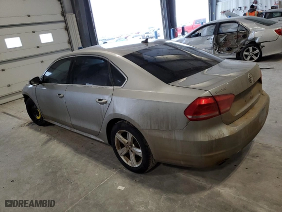 2012 Volkswagen Passat SE with VIN 1VWBH7A37CC075488, listed as a Copart auction lot 85963014 with 142,697 mi miles and Salvage Title. Bid and sale history available at carsss.com. Image 2.