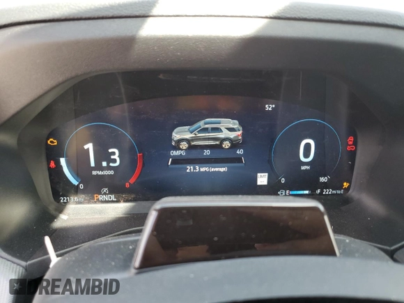 2025 Ford Explorer ST-Line with VIN 1FMUK8KH8SGB46603, listed as a Copart auction lot 63340675 with 2,213 mi miles and Salvage title. Bid and sale history available at DreamBid. Image 9.