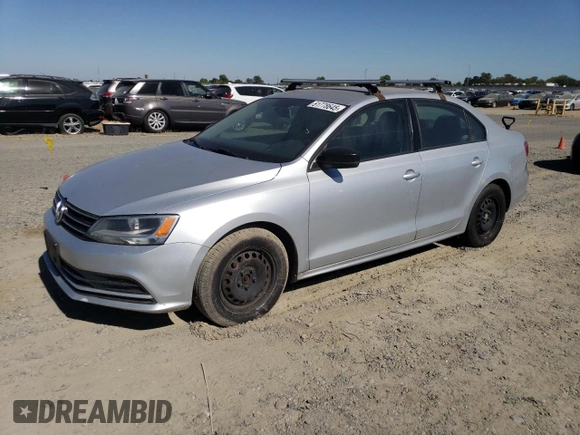 2015 Volkswagen Jetta S with VIN 3VW2K7AJ1FM249834, listed as a Copart auction lot 61778645 with 183,171 mi miles and Clean title. Bid and sale history available at DreamBid. Image 1.