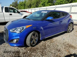 2013 Hyundai Veloster Turbo w/Black Int with VIN KMHTC6AE4DU101263, listed as a Copart auction lot 51731785 with 97,341 mi miles and Non Repairable. Bid and sale history available at carsss.com. Image 1.