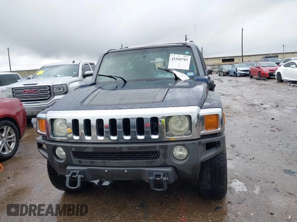 2007 Hummer H3 SUV with VIN 5GTDN13E578250970, listed as a IAAI auction lot 41560783 with 164,136 mi miles. Bid and sale history available at carsss.com. Image 12.