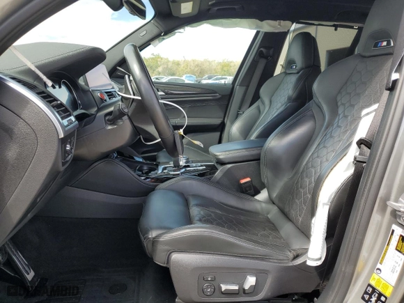2020 BMW X3 M Competition with VIN 5YMTS0C0XLLA58035, listed as a Copart auction lot 42743124 with 47,680 mi miles. Bid and sale history available at carsss.com. Image 7.
