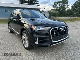 2021 Audi Q7 Premium Plus with VIN WA1LXAF78MD017379, listed as a Copart auction lot 65096125 with 104,318 mi miles and Clean title. Bid and sale history available at DreamBid. Image 1.