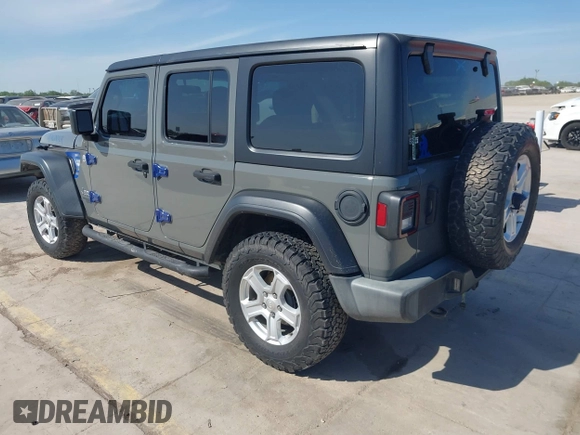 2020 Jeep Wrangler Unlimited Sport S z VIN 1C4HJXDN3LW337617, wystawiony jako IAAI lot #42022340 z przebiegiem 48 201 mil mil oraz . Historia ofert i sprzedaży dostępna na DreamBid. Obrazek 3.