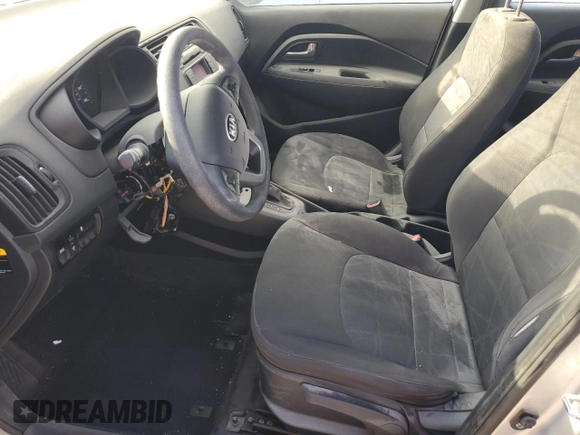 2015 Kia Rio LX with VIN KNADM4A3XF6436038, listed as a Copart auction lot 85834574 with 66,085 mi miles and Salvage Title. Bid and sale history available at carsss.com. Image 7.