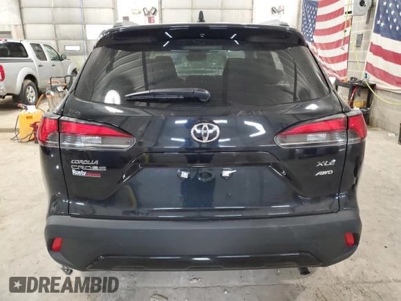 2025 Toyota Corolla Cross XLE с VIN 7MUDAABG0SV129473, выставлен на аукционе Copart как лот 52021975 с пробегом 9 748 миль миль и Списание • Salvage title. История ставок и продаж доступна на DreamBid. Изображение 6.