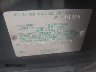 2004 Subaru Forester XS с VIN JF1SG65654H756554, выставлен на аукционе IAAI как лот 42305778 с пробегом 161 428 миль миль и . История ставок и продаж доступна на DreamBid. Изображение 9.