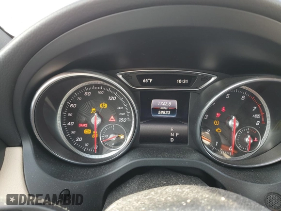 2019 Mercedes-Benz CLA with VIN WDDSJ4GB9KN770679, listed as a Copart auction lot 79707543 with 58,833 mi miles and Salvage Title. Bid and sale history available at carsss.com. Image 9.