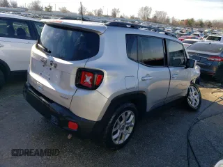 2018 Jeep Renegade Latitude with VIN ZACCJABB2JPJ35522, listed as a Copart auction lot 80332793 with 81,256 mi miles and Salvage title. Bid and sale history available at DreamBid. Image 3.