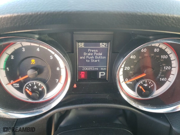 2012 Dodge Durango Crew with VIN 1C4RDJDG9CC153312, listed as a Copart auction lot 80224004 with 206,893 mi miles and Salvage Title. Bid and sale history available at carsss.com. Image 9.