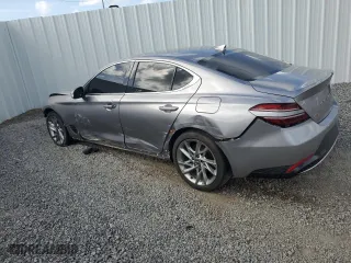 2022 Genesis G70 2.0T with VIN KMTG34TA6NU093254, listed as a Copart auction lot 89368965 with 43,699 mi miles and Non Repairable. Bid and sale history available at carsss.com. Image 2.